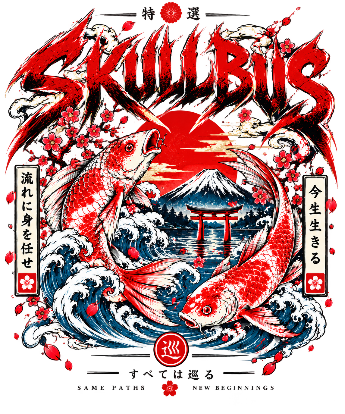 Koi Ukiyo-e Art Tee